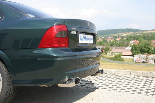 Duplex Endschalldämpfer Opel Vectra B